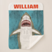 Personalisierter Ozean Funny Funny Sherpadecke (Vorderseite)