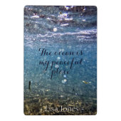 Personalisierter Ozean Unterwasser Mini Clipboad Klemmbrett (Rückseite)