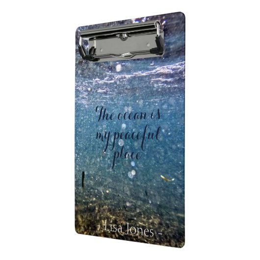 Personalisierter Ozean Unterwasser Mini Clipboad Mini Klemmbrett (Gewinkelt2)