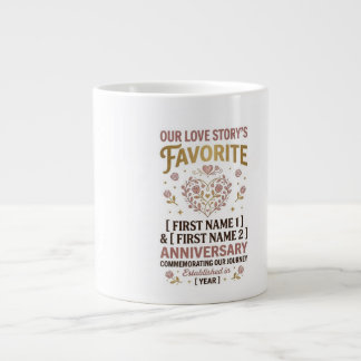 Personalisierter Paarbecher – Benutzerdefinierte N Jumbo-Tasse