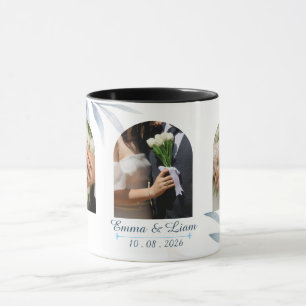 Personalisierter Paarbecher mit Foto & Namen Tasse