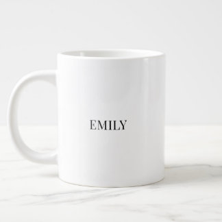 Personalisierter Paarnamen-Becher | Minimal Sein u Jumbo-Tasse