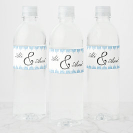 Personalisierter palästinensischer Tatreez Print i Wasserflaschenetikett