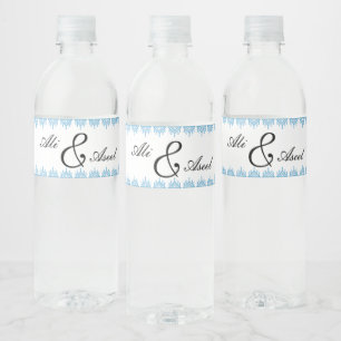 Personalisierter palästinensischer Tatreez Print i Wasserflaschenetikett
