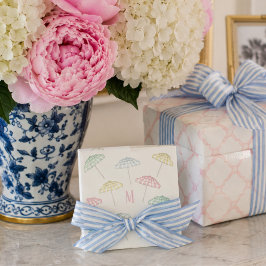 Personalisierter Palm Beach Sonnenschirm Wasserfar Serviette