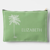 Personalisierter Palm Palmetto Tree Zubehörtasche (Rückseite)