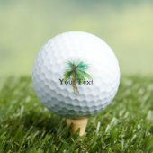 Personalisierter Palm Tree Golf Ball (Insitu T-Shirt)