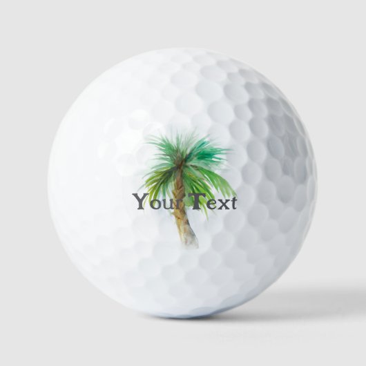 Personalisierter Palm Tree Golf Ball (Vorderseite)