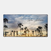 Personalisierter Palm Tree Sunset Schreibtischunterlage (Vorderseite)