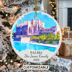 Personalisierter Palma-Anhänger, Geschenk aus Mall Keramik Ornament