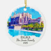 Personalisierter Palma-Ornament, Geschenk von Mall Keramik Ornament (Vorne)