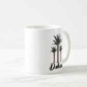 Personalisierter Palmbaum Kaffeetasse (VorderseiteRechts)