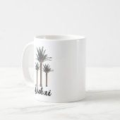 Personalisierter Palmbaum Kaffeetasse (Vorderseite Links)
