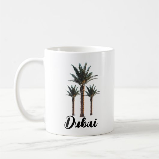 Personalisierter Palmbaum Kaffeetasse (Links)