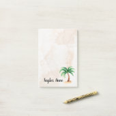 Personalisierter Palmbaum Post-it Klebezettel (Auf Schreibtisch)