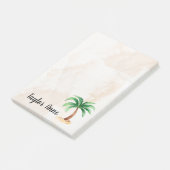 Personalisierter Palmbaum Post-it Klebezettel (angewinkelt)