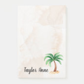 Personalisierter Palmbaum Post-it Klebezettel (Vorderseite)