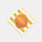 Personalisierter Pancake und Pajamas Geburtstag Serviette (Ecke)