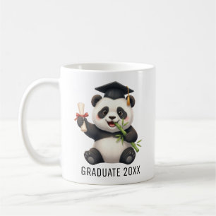 Personalisierter Panda-Bär-Abschluss Kaffeetasse