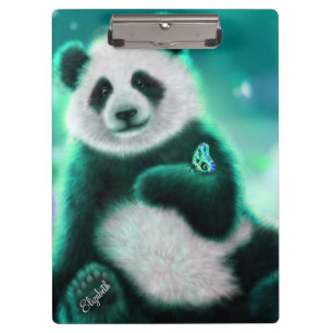 Personalisierter Panda-Bär/Zwischenablage Klemmbrett