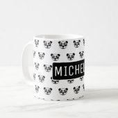 Personalisierter Panda-Bärenkopf Kaffeetasse (Vorderseite Links)
