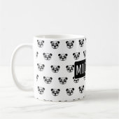 Personalisierter Panda-Bärenkopf Kaffeetasse (Links)