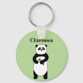Personalisierter Panda Bear Schlüsselanhänger (Vorderseite)
