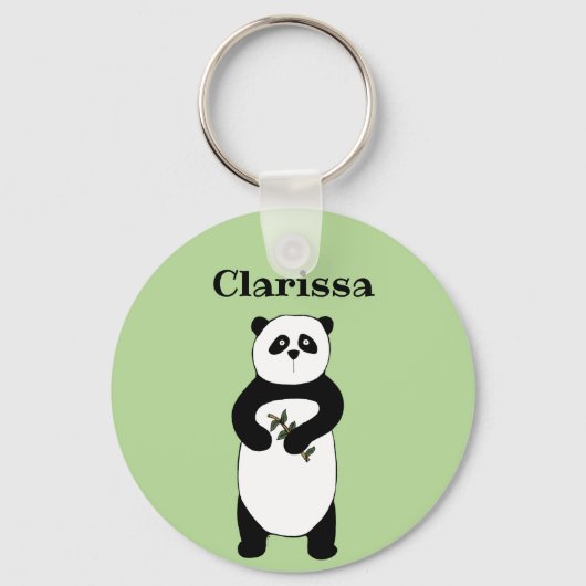Personalisierter Panda Bear Schlüsselanhänger (Vorderseite)