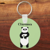 Personalisierter Panda Bear Schlüsselanhänger (Vorderseite)