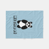 Personalisierter Panda Fleecedecke (Vorderseite (Horizontal))