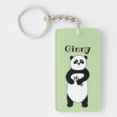 Personalisierter Panda-Schlüsselanhänger Schlüsselanhänger (Vorderseite)