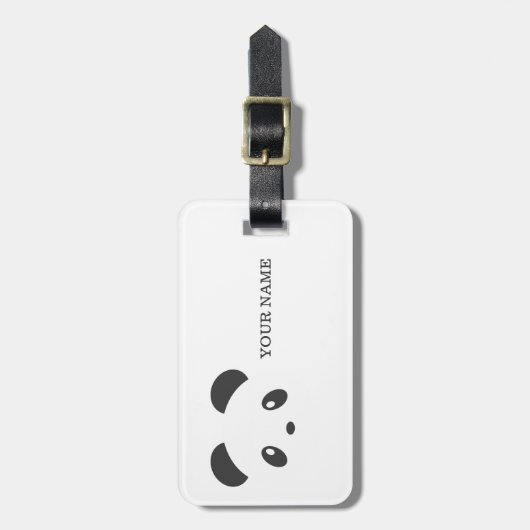 Personalisierter Pandagepäckumbau Gepäckanhänger (Vorderseite vertikal)