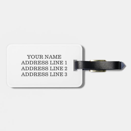 Personalisierter Pandagepäckumbau Gepäckanhänger (Rückseite horizontal)