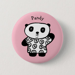 Personalisierter Pandy der Panda Button