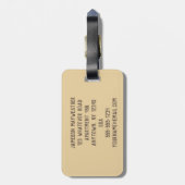 Personalisierter Pangolin-Gepäck-Umbau Gepäckanhänger (Rückseite vertikal)