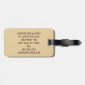 Personalisierter Pangolin-Gepäck-Umbau Gepäckanhänger (Rückseite horizontal)