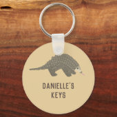 Personalisierter Pangolin-Schlüsselanhänger Schlüsselanhänger (Vorderseite)