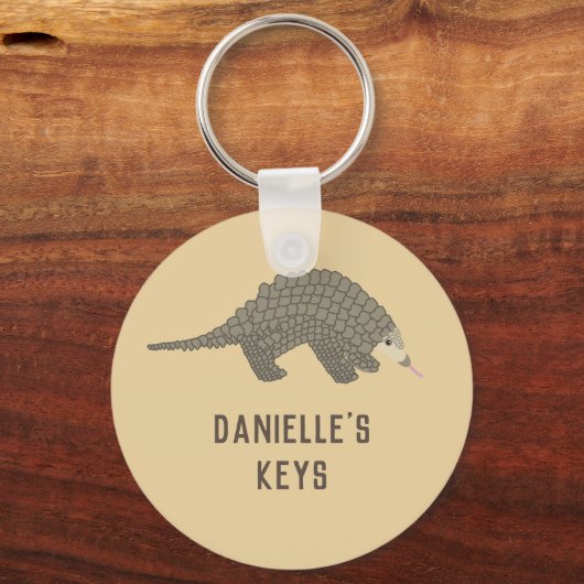 Personalisierter Pangolin-Schlüsselanhänger Schlüsselanhänger (Vorderseite)