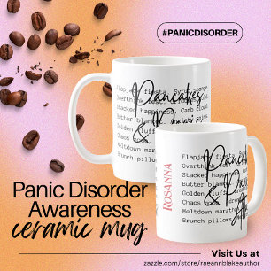 Personalisierter Panikstörungs-Bewusstseins-Kerami Kaffeetasse