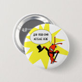 Personalisierter Panzerkrebse/Hummertuxedo-Knopf Button (Vorne & Hinten)