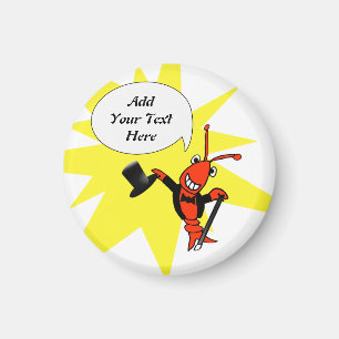 Personalisierter Panzerkrebse/Hummertuxedo-Magnet Magnet