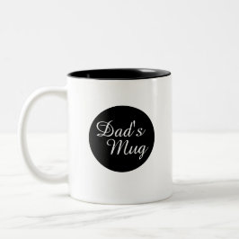 Personalisierter Papa-Becher Klassischer schwarzer Zweifarbige Tasse