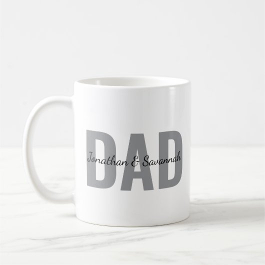 Personalisierter Papa-Becher mit Kindernamen • Ben Kaffeetasse (Links)