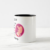 Personalisierter Papa, der vor Weihnachten vor dem Zweifarbige Tasse (Mittel)