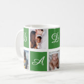 Personalisierter Papa-Foto-Collage-Becher-Geschenk Kaffeetasse (Vorderseite Links)