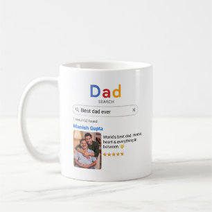 Personalisierter Papa-Foto-Tasse mit individuellem Kaffeetasse