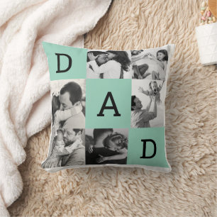 Personalisierter Papa-Fotoabzug, Vatertagsgeschenk Kissen