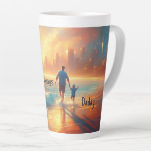 Personalisierter Papa-Latte-Mug - Immer an deiner Milchtasse