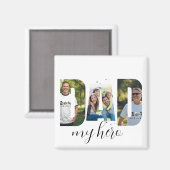 Personalisierter „PAPA mein Held“ Magnet (Vorderseite/Rückseite)