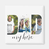 Personalisierter „PAPA mein Held“ Magnet (Vorne)